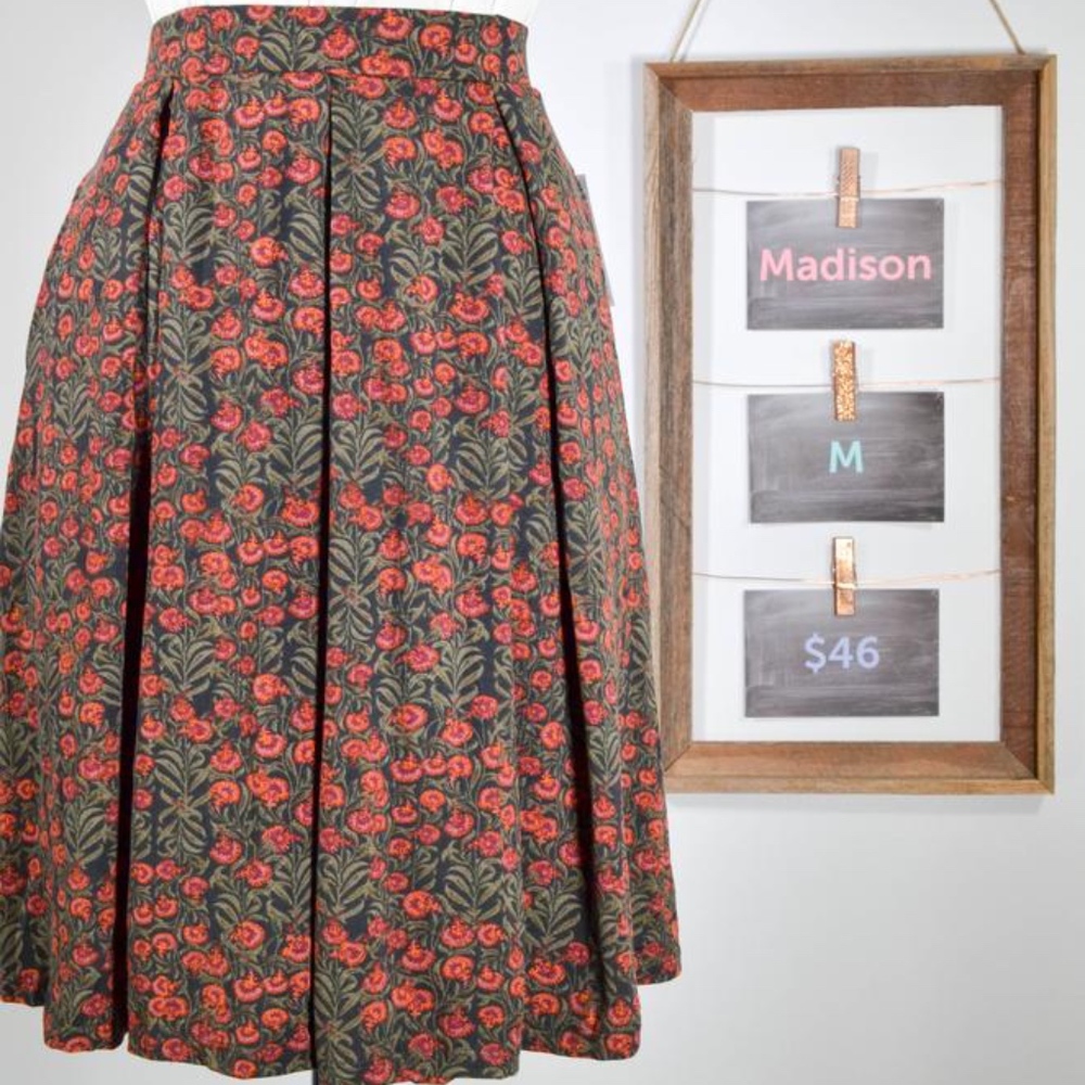 Floral LuLaRoe Madison Skirt